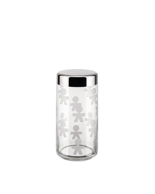 Alessi — Girotondo AKK38 | Barattolo in vetro serigrafato — design italiano Alessi