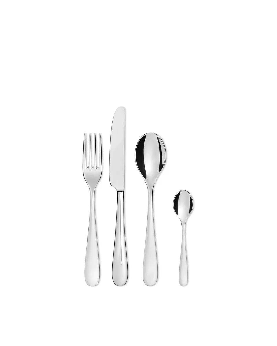 Alessi — Nuovo Milano 5180S24 | Servizio 24 pz Sottsass in Acciaio 18/ — design italiano Alessi