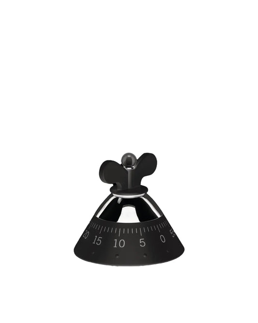 Alessi — A09 B | Kitchen Timer di Michael Graves, nero — design italiano Alessi