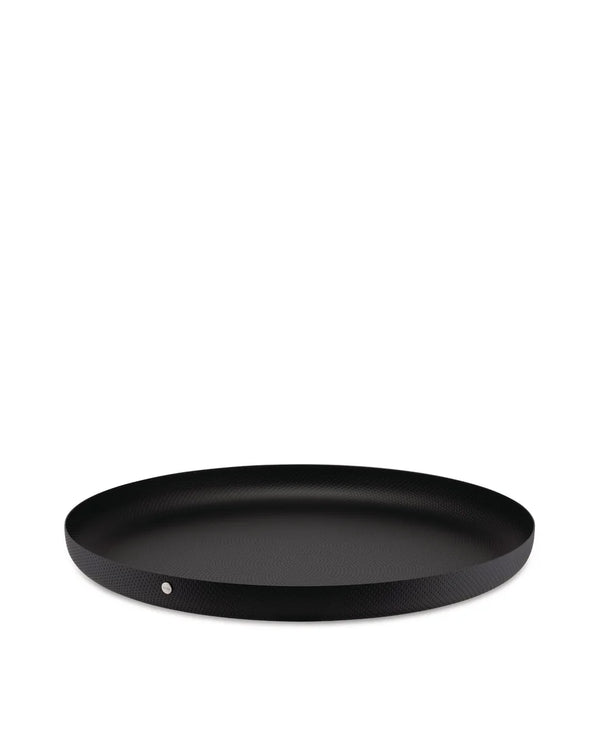 Alessi — JM14/35 JM14/35 BT | Vassoio rotondo Jasper Morrison nero — Alessi