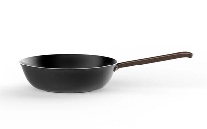 Alessi — Edo PU114/28 B | Padella alta in alluminio antiaderente — design italiano Alessi