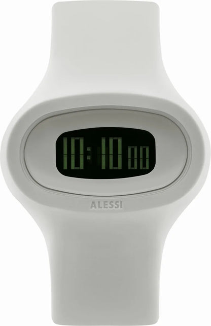 Alessi — Jak AL25003 | Orologio da polso in poliuretano bianco — design italiano Alessi