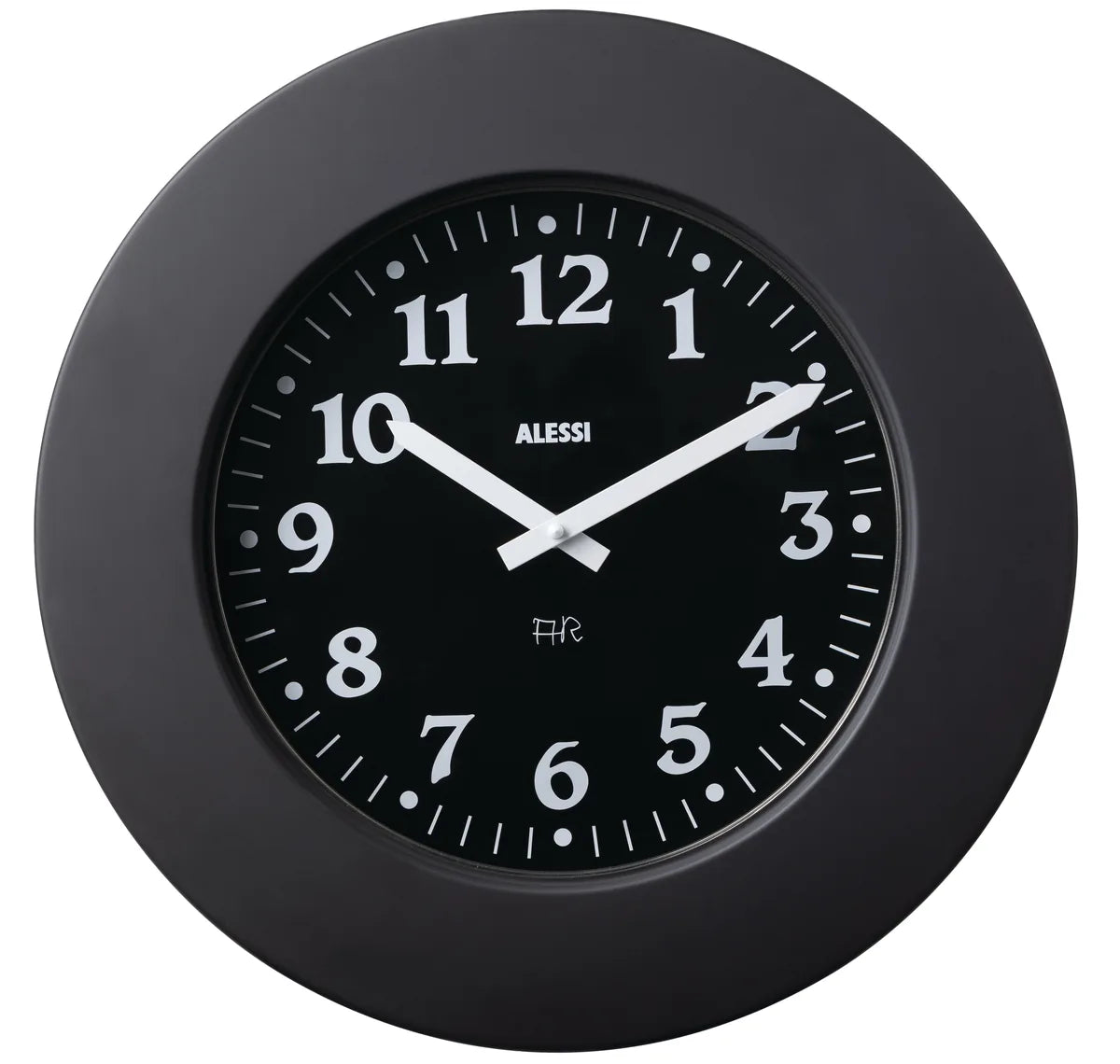 Alessi — Momento 11 BB | Orologio da parete Aldo Rossi nero — design italiano Alessi