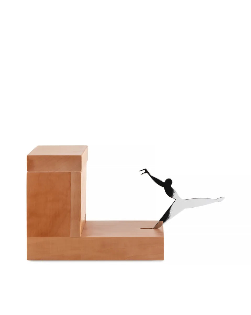 Alessi — CO1369 | Acchiappastuzzicadenti Branzi, pero e acciaio — design italiano Alessi
