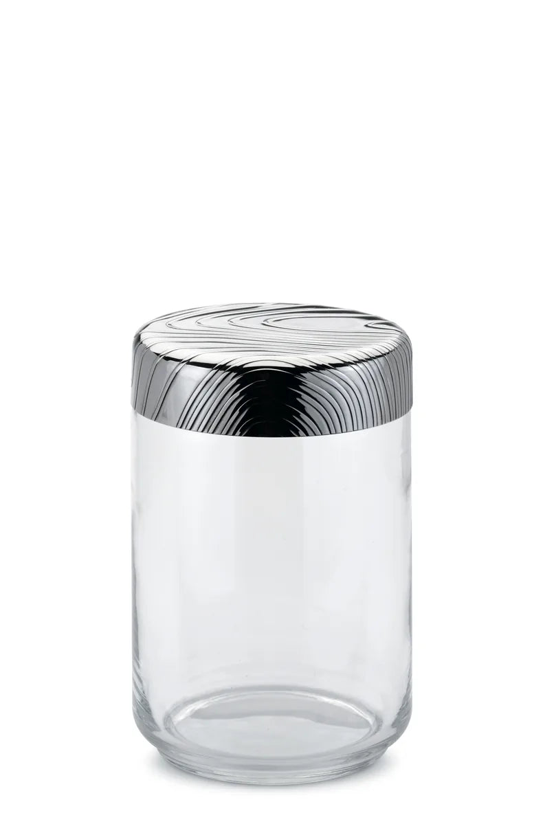 Alessi — Veneer PU05/100 | Barattolo ermetico vetro e acciaio — design italiano Alessi