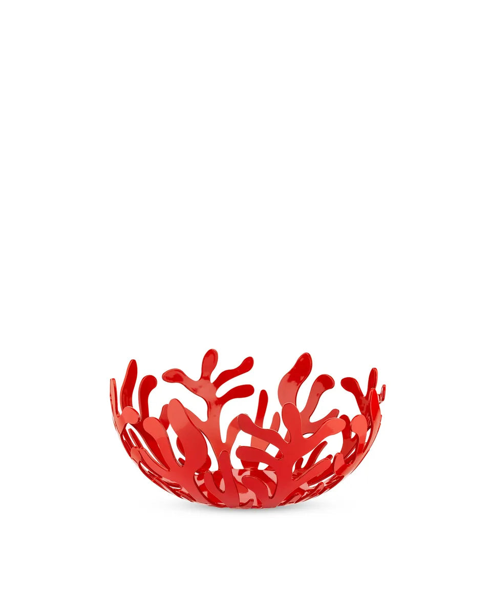 Alessi — Mediterraneo ESI01/21 R | Fruttiera in acciaio rosso — design italiano Alessi