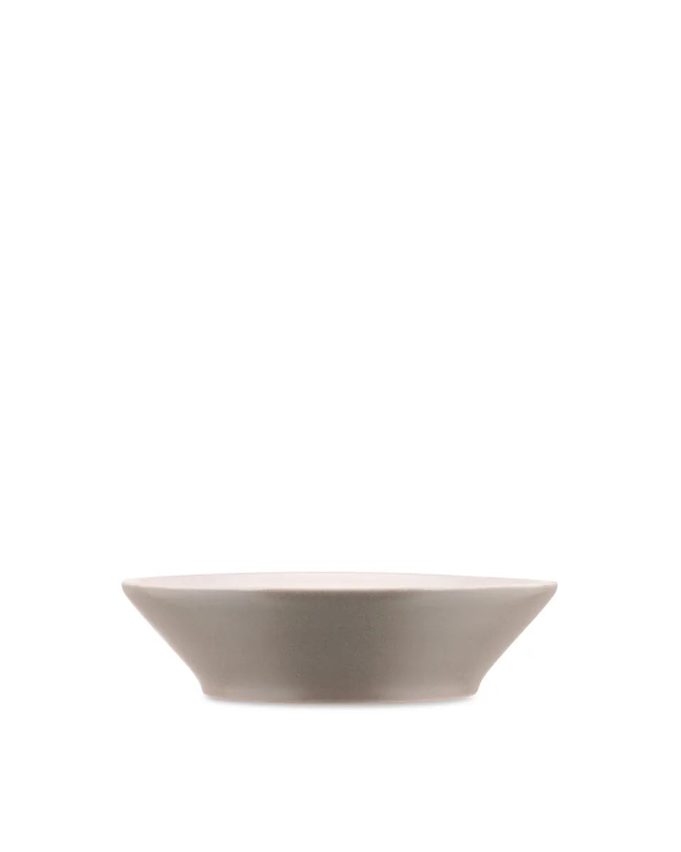 Alessi — Tonale DC03/2 LG | Piatto fondo stoneware grigio chiaro — design italiano Alessi