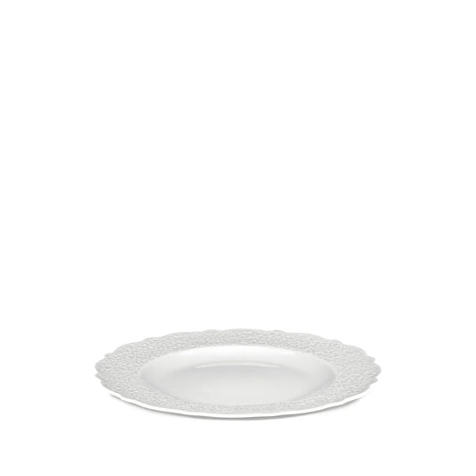 Alessi — Dressed MW01/1 | Piatto piano in porcellana con decoro — design italiano Alessi