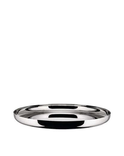 Alessi — JM14/35 L | Vassoio rotondo in acciaio inox lucido — design italiano Alessi