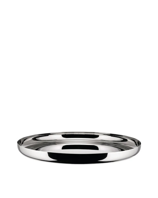 Alessi — JM14/35 L | Vassoio rotondo in acciaio inox lucido — design italiano Alessi