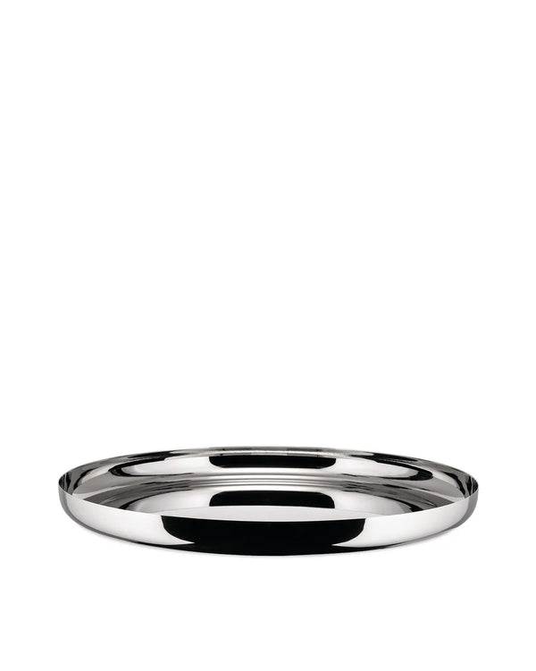 Alessi — JM14/35 L | Vassoio rotondo in acciaio inox lucido — Alessi