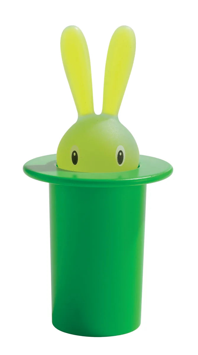 Alessi — Magic Bunny ASG16 GR | Portastuzzicadenti in resina verde — design italiano Alessi