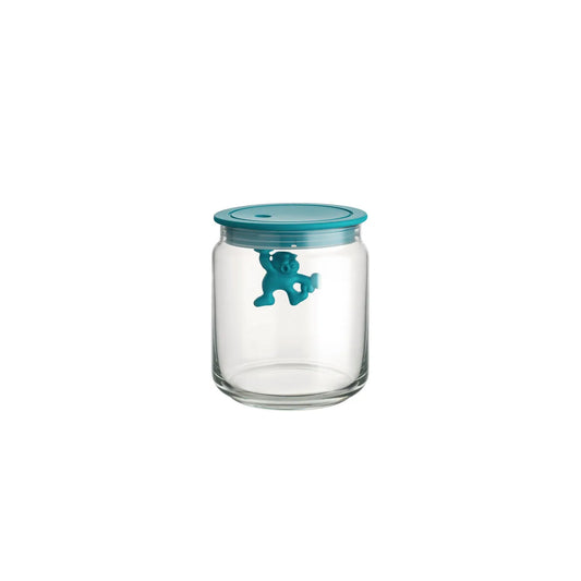 Alessi — Gianni AMDR04 AMDR04 AZ | Barattolo ermetico vetro azzurro — design italiano Alessi
