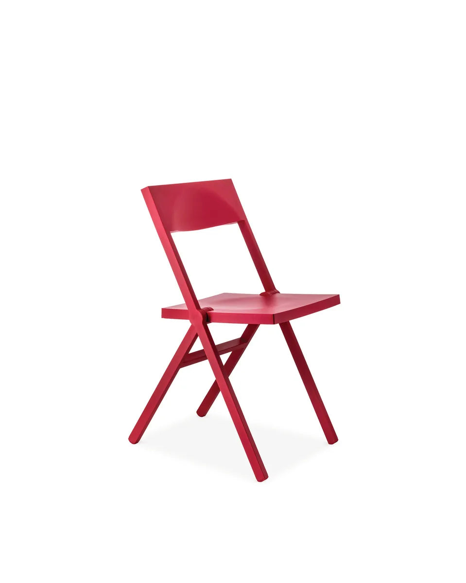 Alessi — Piana ASPN3027 | Sedia pieghevole Chipperfield in rosso — design italiano Alessi