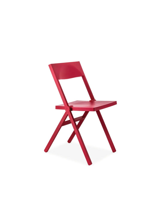 Alessi — Piana ASPN3027 | Sedia pieghevole Chipperfield in rosso — design italiano Alessi