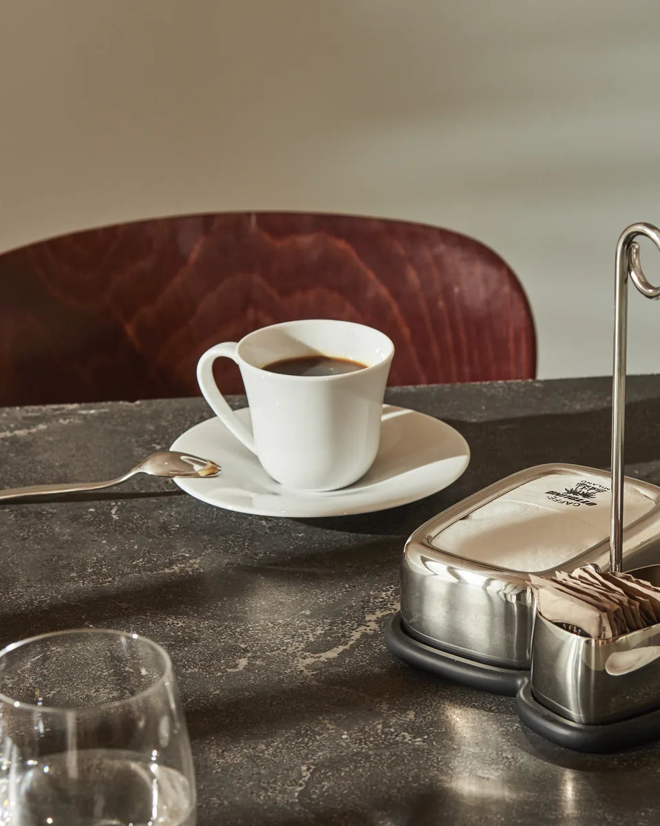 Alessi — KU TI05/87 | Tazza caffè filtrato in porcellana — design italiano Alessi