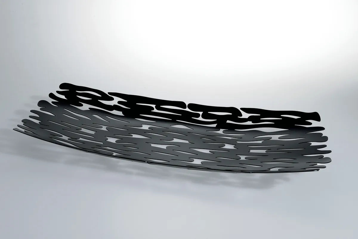 Alessi — Bark BM01 B | Centrotavola in acciaio nero laccato — design italiano Alessi