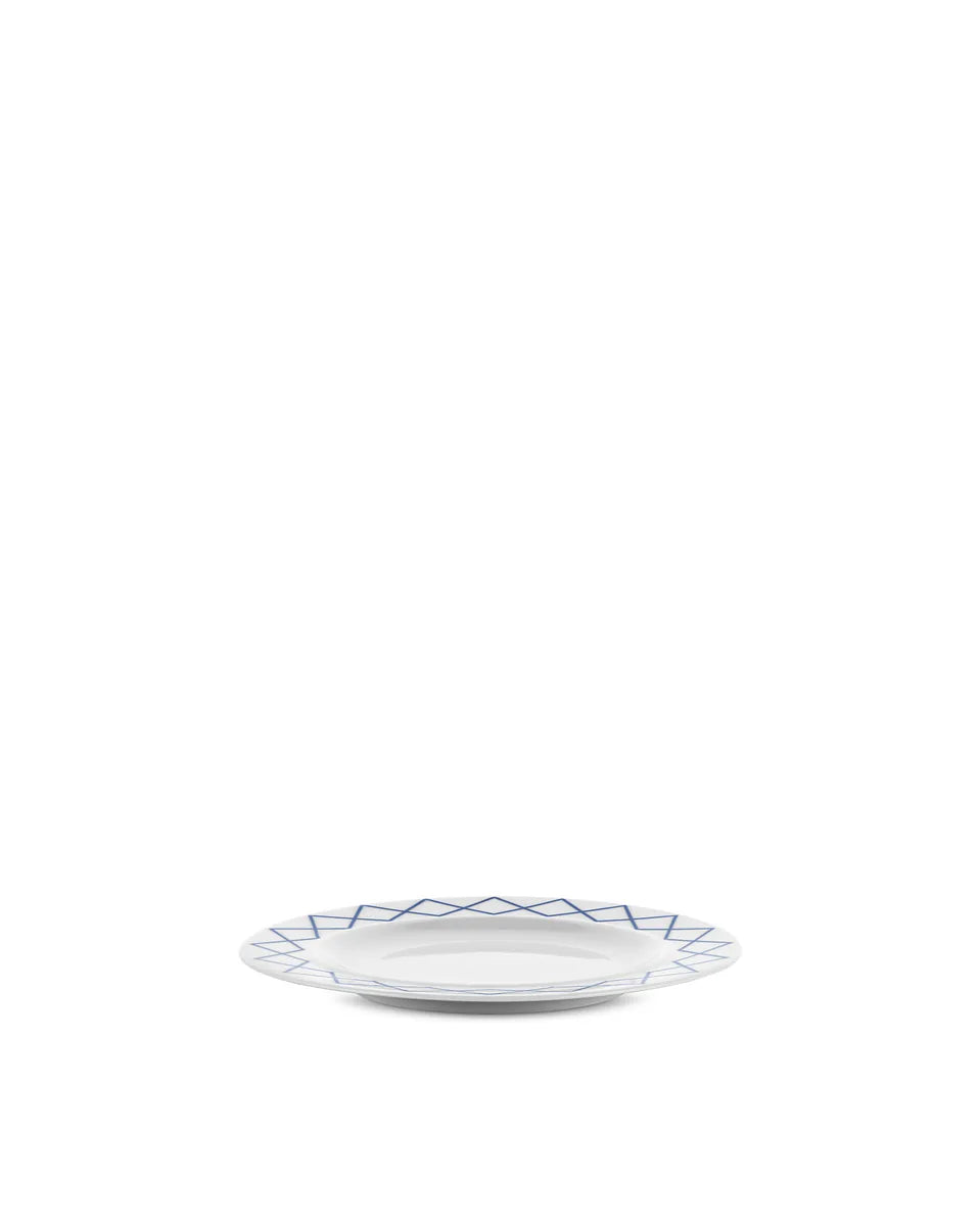 Alessi — ES22/5 | Piatto Dessert Sottsass La Bella Tavola — design italiano Alessi