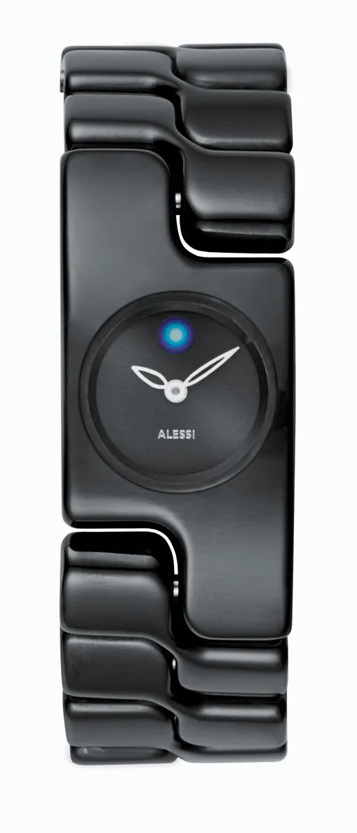 Alessi — Mariposa AL15002 | Orologio da polso acciaio nero — design italiano Alessi