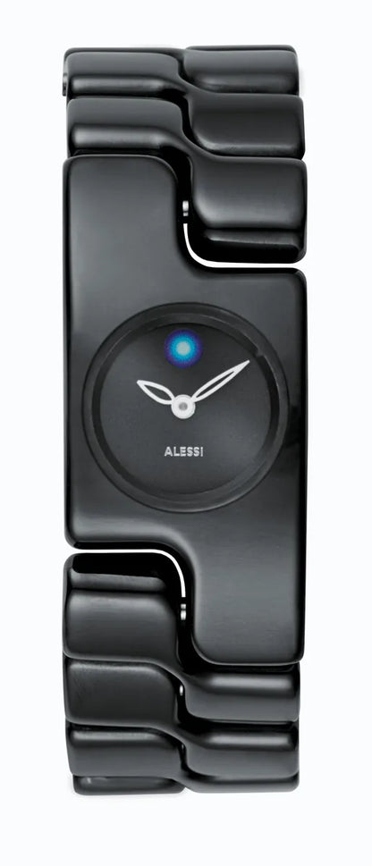 Alessi — Mariposa AL15002 | Orologio da polso acciaio nero — design italiano Alessi