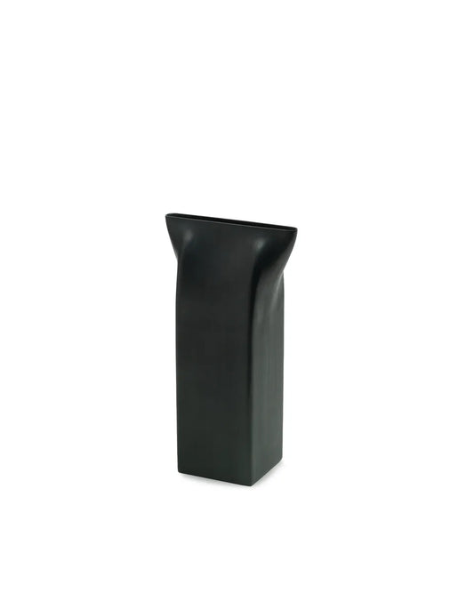 Alessi — Pinch ASH01 B | Vaso in acciaio inox nero PVD Shirley — design italiano Alessi