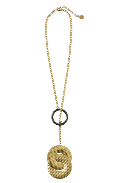 Alessi — Acta ESA01 ESA01 1 | Collana in acciaio PVD oro Salmistraro — design italiano Alessi