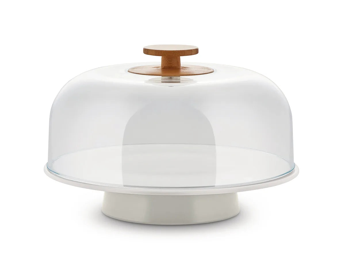 Alessi — Mattina BG06 WG | Alzata in porcellana Warm Grey — design italiano Alessi