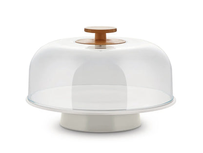 Alessi — Mattina BG06 WG | Alzata in porcellana Warm Grey — design italiano Alessi