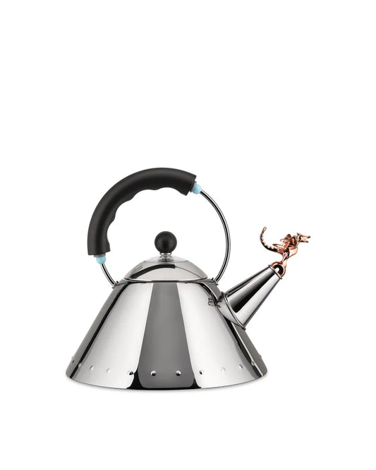 Alessi — Tea Rex 9093REX B | Bollitore Graves con fischietto rettile — design italiano Alessi