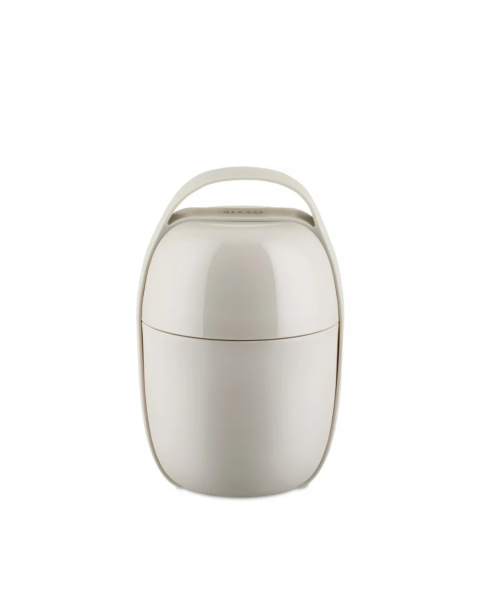 Alessi — Food à Porter SA03 G | Lunch pot doppio scomparto grigio — design italiano Alessi
