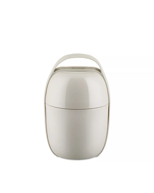 Alessi — Food à Porter SA03 G | Lunch pot doppio scomparto grigio — design italiano Alessi
