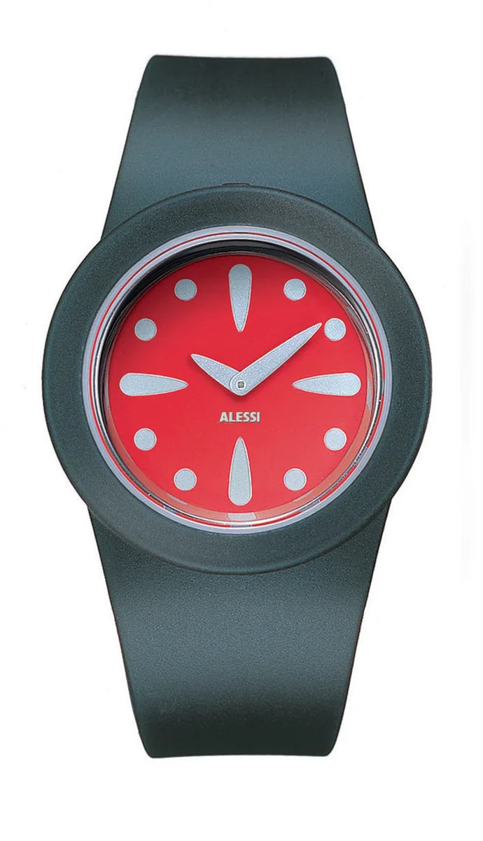 Alessi — Calumet AL1003 | Orologio da polso in plastica blu/arancio — design italiano Alessi