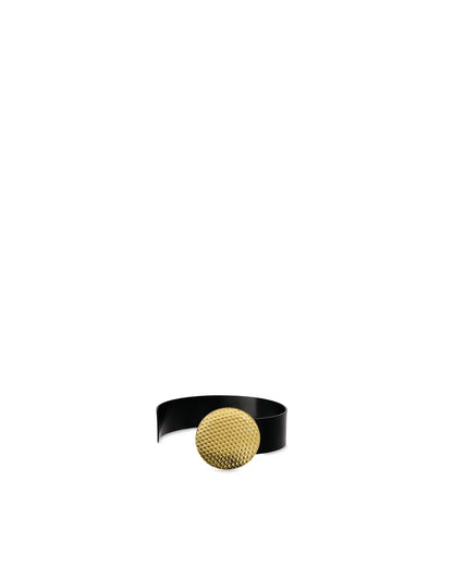 Alessi — Acta ESA04 ESA04 1 | Bracciale in acciaio PVD oro e nero — design italiano Alessi