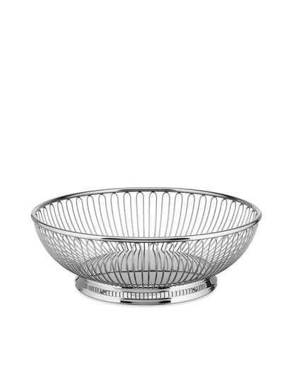 Alessi — 826/24 | Cestino a filo rotondo in acciaio inox — design italiano Alessi