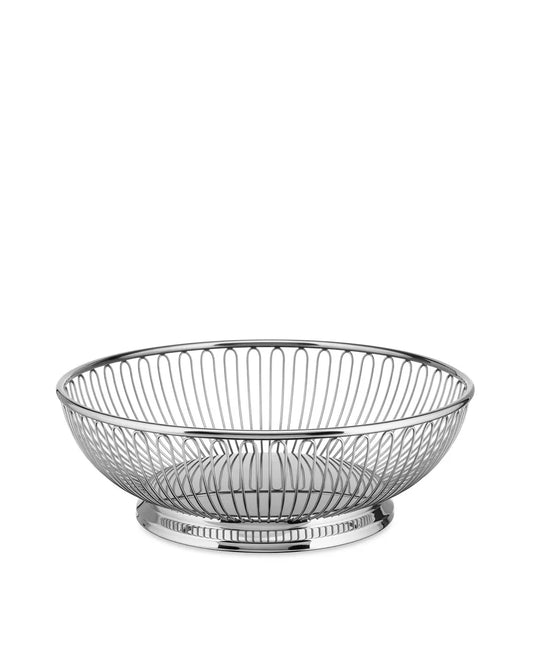 Alessi — 826/24 | Cestino a filo rotondo in acciaio inox — design italiano Alessi