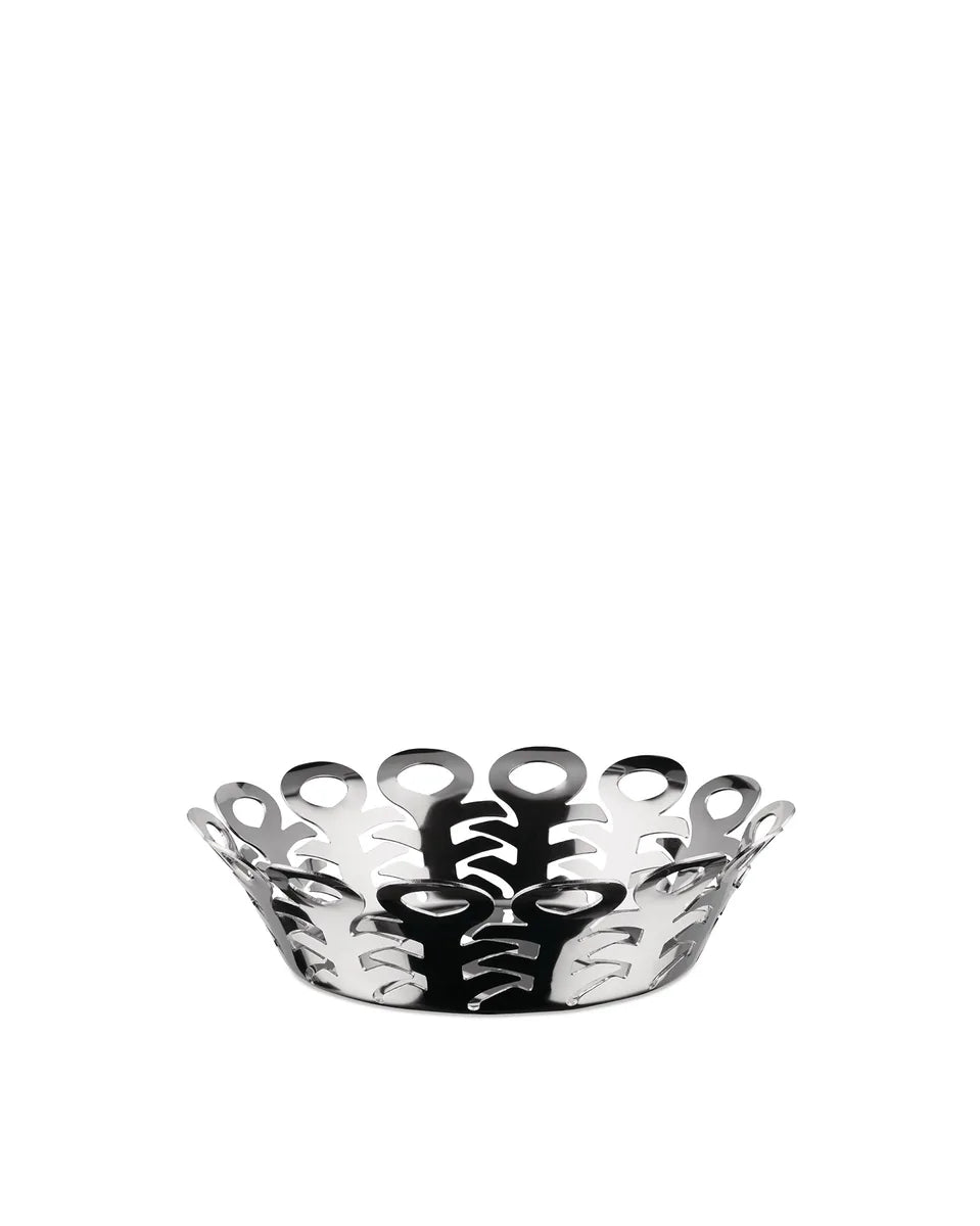 Alessi — Vimini BM21/21 | Cestino traforato in acciaio inox — design italiano Alessi