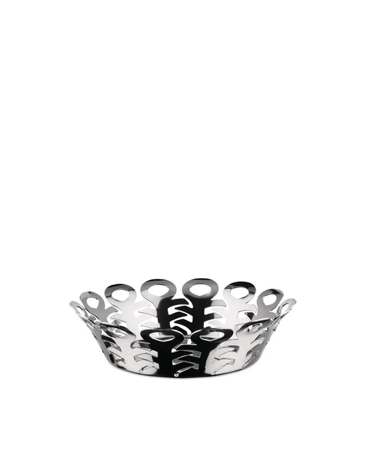 Alessi — Vimini BM21/21 | Cestino traforato in acciaio inox — design italiano Alessi