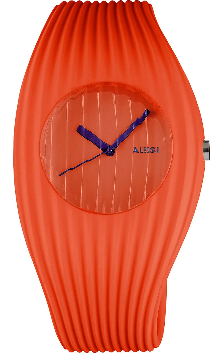 Alessi — Grow Watch AL26003 | Orologio da polso in poliuretano arancio — design italiano Alessi