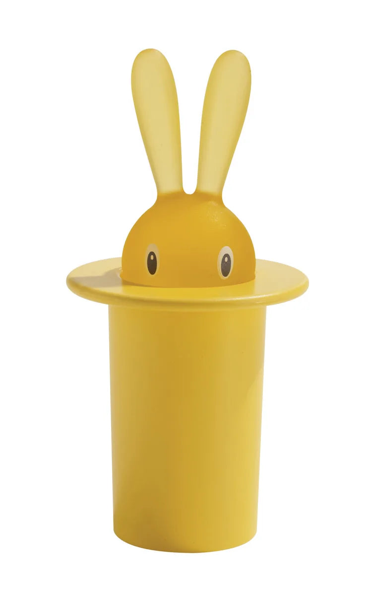 Alessi — Magic Bunny ASG16 Y | Portastuzzicadenti in resina giallo — design italiano Alessi