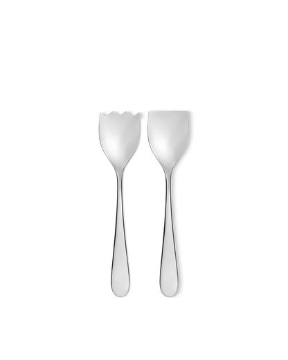 Alessi — Nuovo Milano 5180/14 | Posate da insalata Sottsass 18/10 — design italiano Alessi