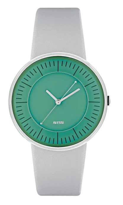 Alessi — Luna AL8009 | Orologio da polso Mendini quadrante verde — design italiano Alessi