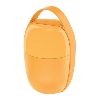 Alessi — Food à Porter SA03 Y | Lunch pot bicompartimento giallo — design italiano Alessi