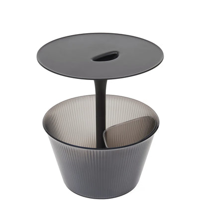 Alessi — Pick-Up JW02 B | Tavolino multiuso in zama cromata nero — design italiano Alessi