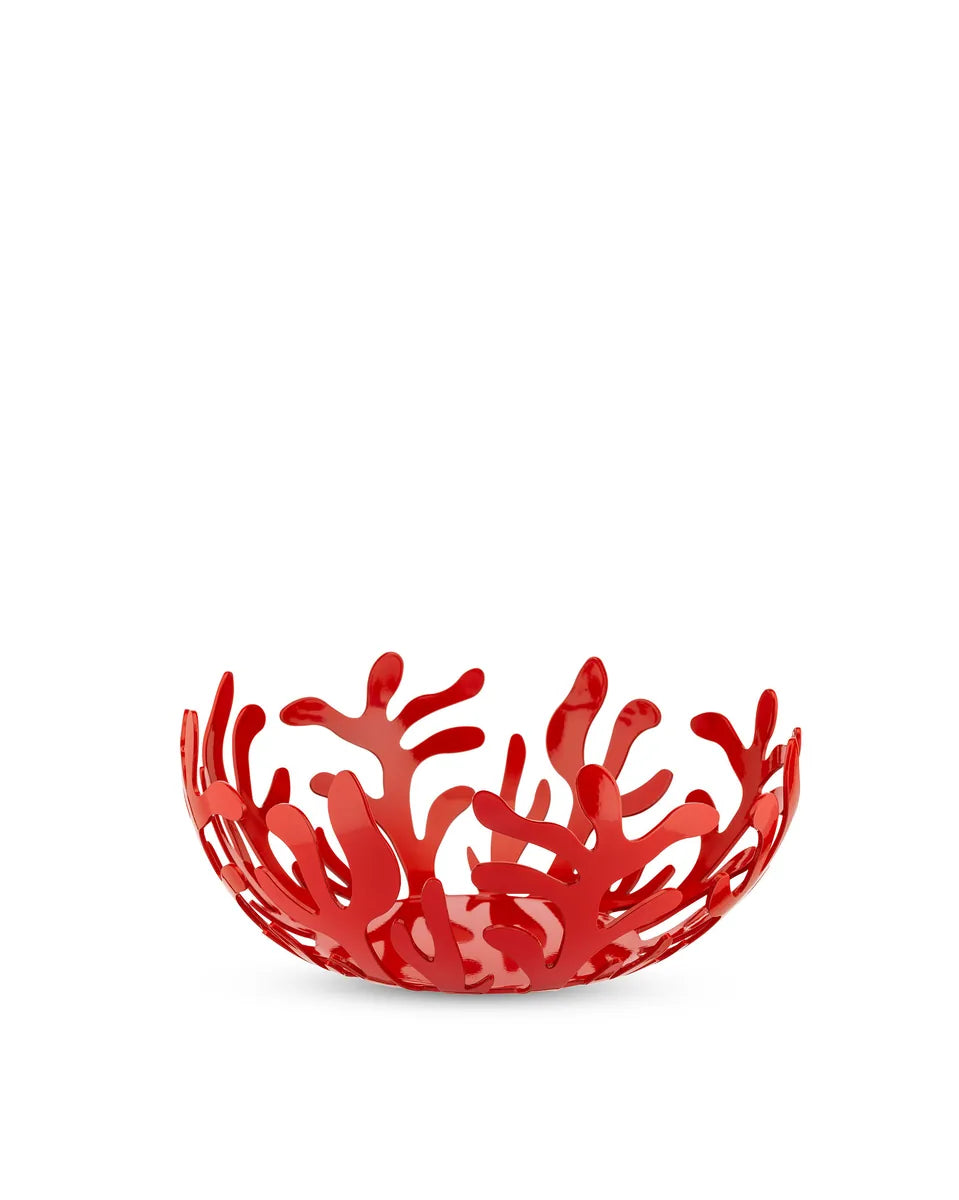 Alessi — Mediterraneo ESI01/25 ESI01/25 R | Fruttiera in acciaio rosso — design italiano Alessi