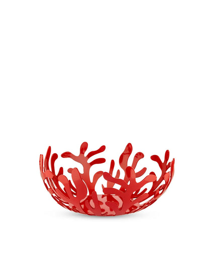 Alessi — Mediterraneo ESI01/25 ESI01/25 R | Fruttiera in acciaio rosso — design italiano Alessi