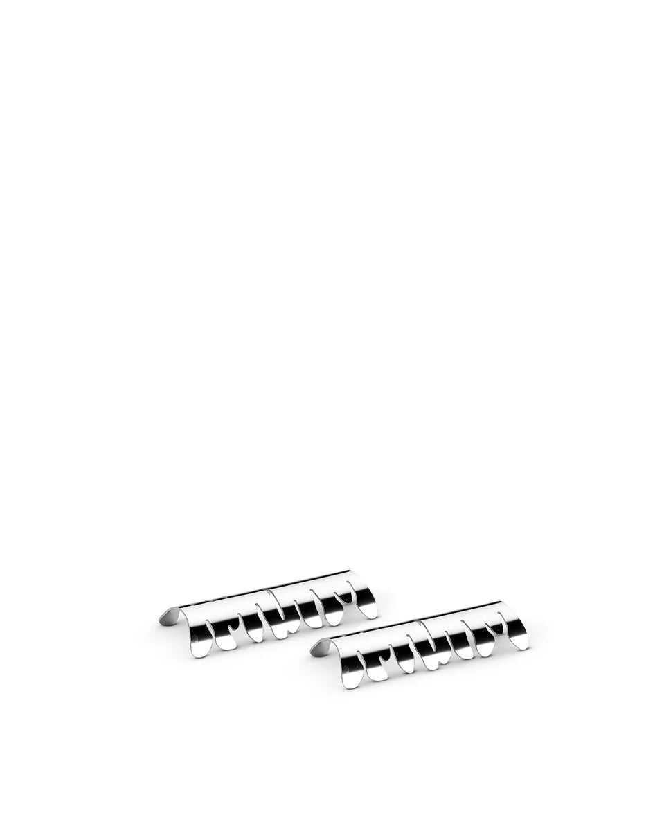 Alessi — Barkrest BM23S2 | Set due poggiaposate in acciaio inox — design italiano Alessi