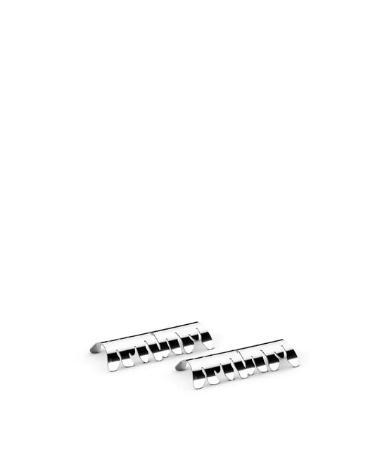 Alessi — Barkrest BM23S2 | Set due poggiaposate in acciaio inox — design italiano Alessi