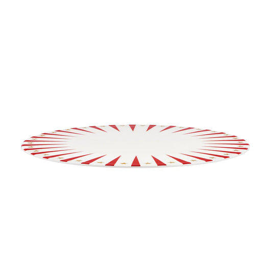 Alessi — Delight NZ06 | Piatto per panettone in porcellana dipinta — design italiano Alessi