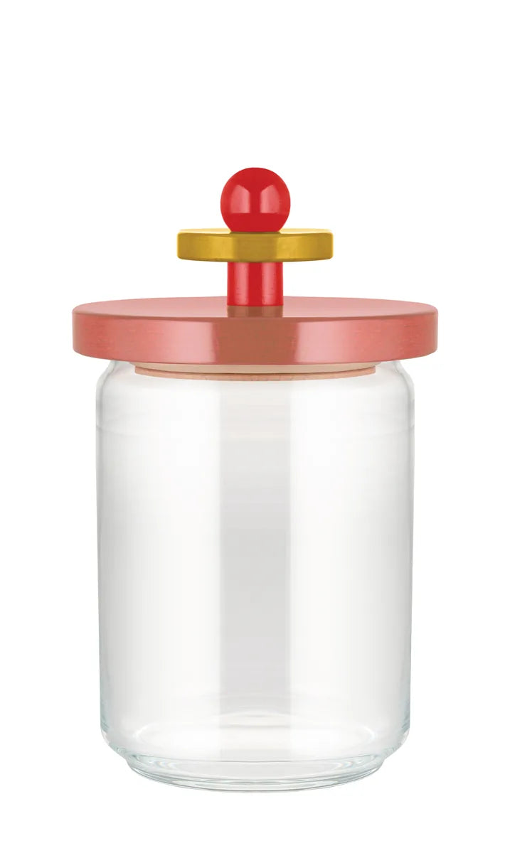 Alessi — ES16/100 2 | Barattolo in vetro ed Ettore Sottsass — design italiano Alessi