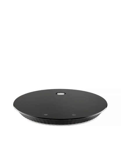Alessi — Plissé MDL16 B | Bilancia da cucina digitale nera De Lucchi — design italiano Alessi